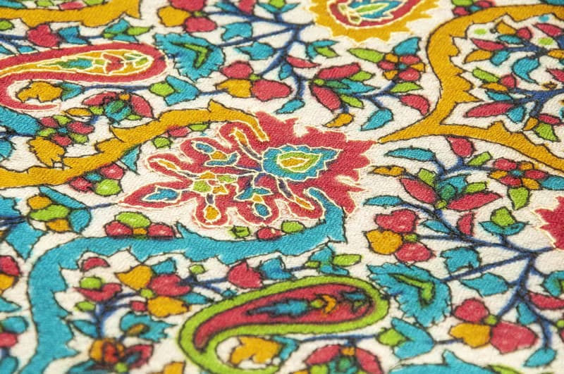 喀什米爾Cashmere/羊絨圍巾/純羊毛圍巾披巾/戒指絨披肩-刺繡花朵