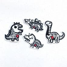 防水貼紙-化石恐龍