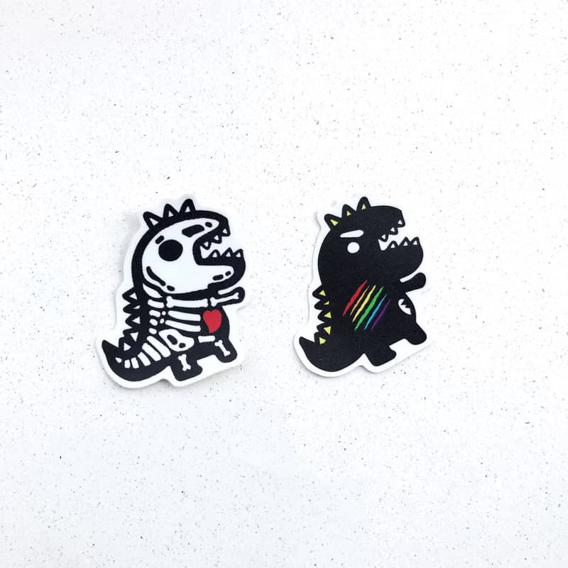 防水貼紙-化石恐龍