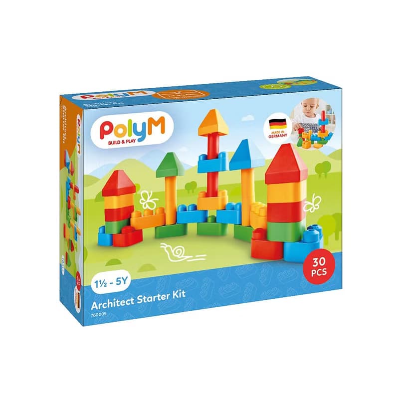 【創意積木】德國PolyM 小小建築師積木組