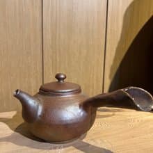 柴燒側把壺/柴燒側把茶壺/良田