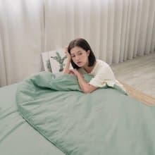 柔絲萊賽爾纖維 床包組 薄被套 鋪棉兩用被/台灣製床單/YC22