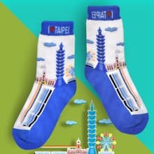 台北好遊襪(2入)-iLove Taipei fun SOCKS