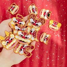 【12生肖 醒獅】蛇年|燙貼|刺繡貼紙|撕開即貼