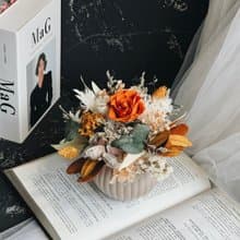 【乾燥花手作課程】擴香盆花手作 — 一花一天堂