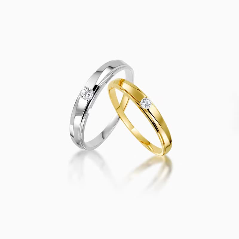 婚戒 18K金 SWEAR簡約主義情侶戒指