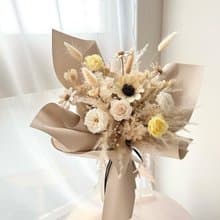 情人節限定 奶油色系花束 情人節花束 求婚 生日 週年 禮物