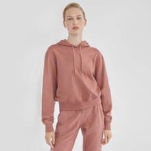 北歐極簡 - 有機棉經典修身舒適連帽T / 衛衣 / 大學T (紅)