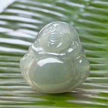 冰種翡翠彌勒佛 | 天然緬甸玉A貨翡翠 | 送禮