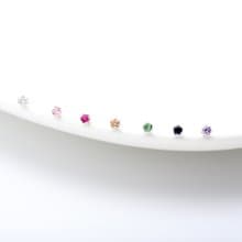 【Angel & Me】皇冠 3mm 瑞士彩鑽 單鑽一對 s925 純銀 耳環 耳夾