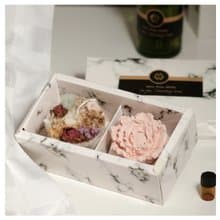 玫瑰禮盒/乾燥花蠟燭/玫瑰花擴香擺飾/交換禮物