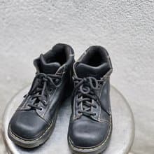 Dr. Martens 暗夜黑 真皮牛皮革 厚底靴馬汀鞋馬丁靴子中筒機車靴