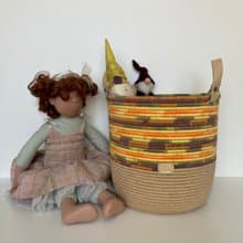Large basket with handles 25 cm x 26.5 cm