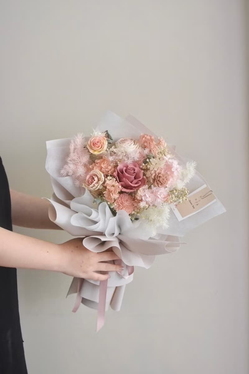 /粉色夢幻花束/情人節 七夕 教師節 生日花束 畢業季 禮物 紀念日