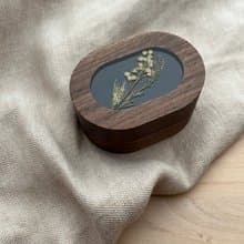 押花 戒指盒 介指盒 木盒 禮物盒