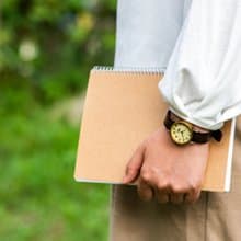 江戶文字款手錶淺茶色M