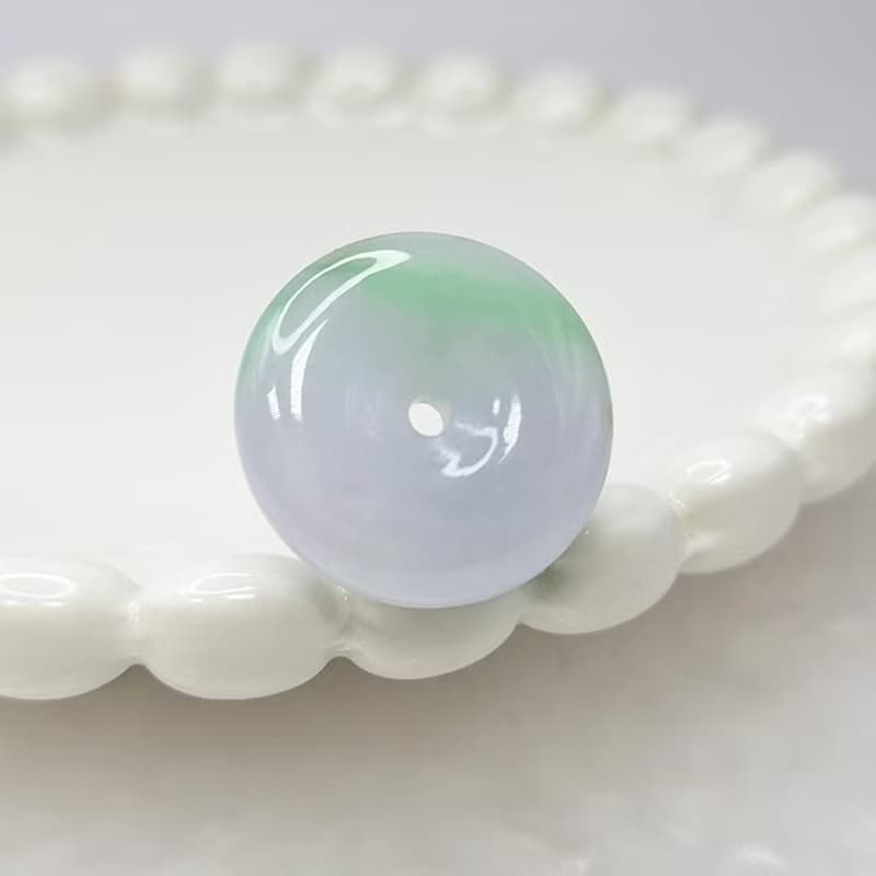冰感春彩金絲綠平安扣吊墜 |天然緬甸玉A貨翡翠