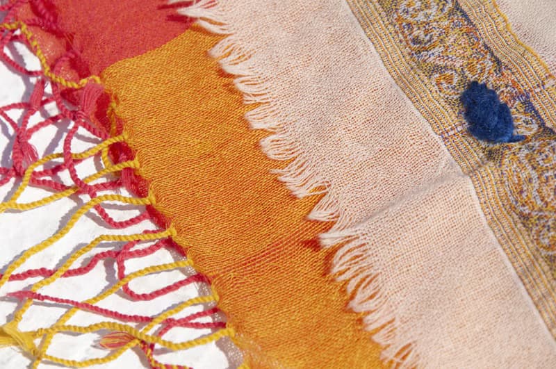 Pashmina刺繡羊毛披肩/針織圍巾/刺繡圍巾/羊絨披巾/喀什米爾Cashmere 圍巾羊毛 毛線圍巾克什米爾圍巾-花