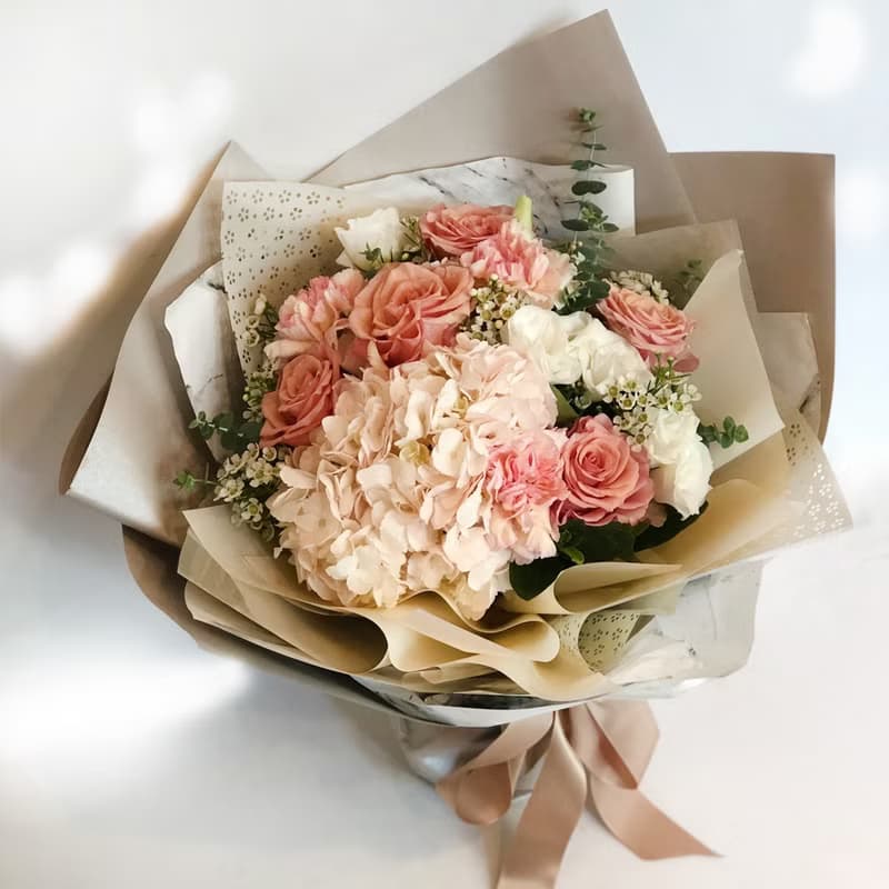 粉色星球鮮花花束 | 畢業 生日首選 | 台北可自取