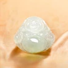 冰種翡翠彌勒佛 | 天然緬甸玉A貨翡翠 | 送禮