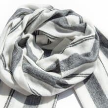 喀什米爾Cashmere 針織圍巾 純羊毛圍巾 手織圍巾 編織圍巾-北歐