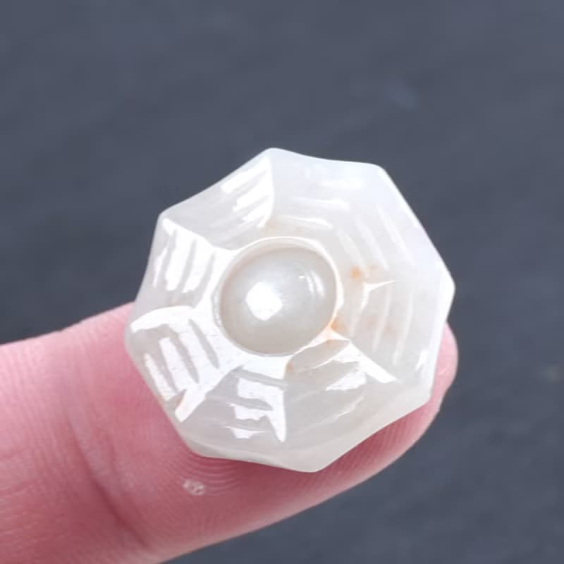 【乾坤太極】冰種黃翡翡翠八卦項鍊 | 天然緬甸玉A貨翡翠 | 送禮