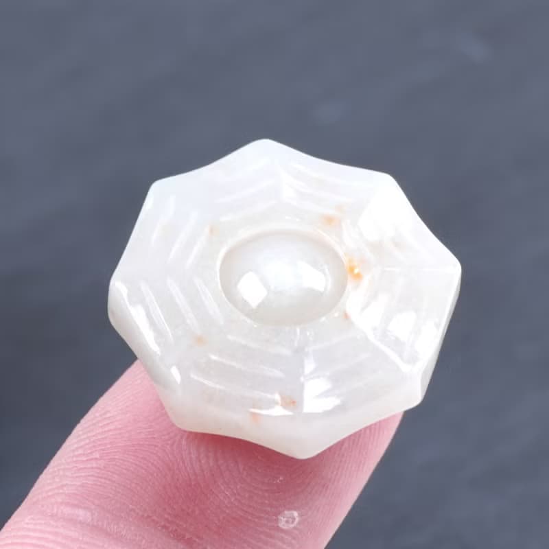 【乾坤太極】冰種黃翡翡翠八卦項鍊 | 天然緬甸玉A貨翡翠 | 送禮