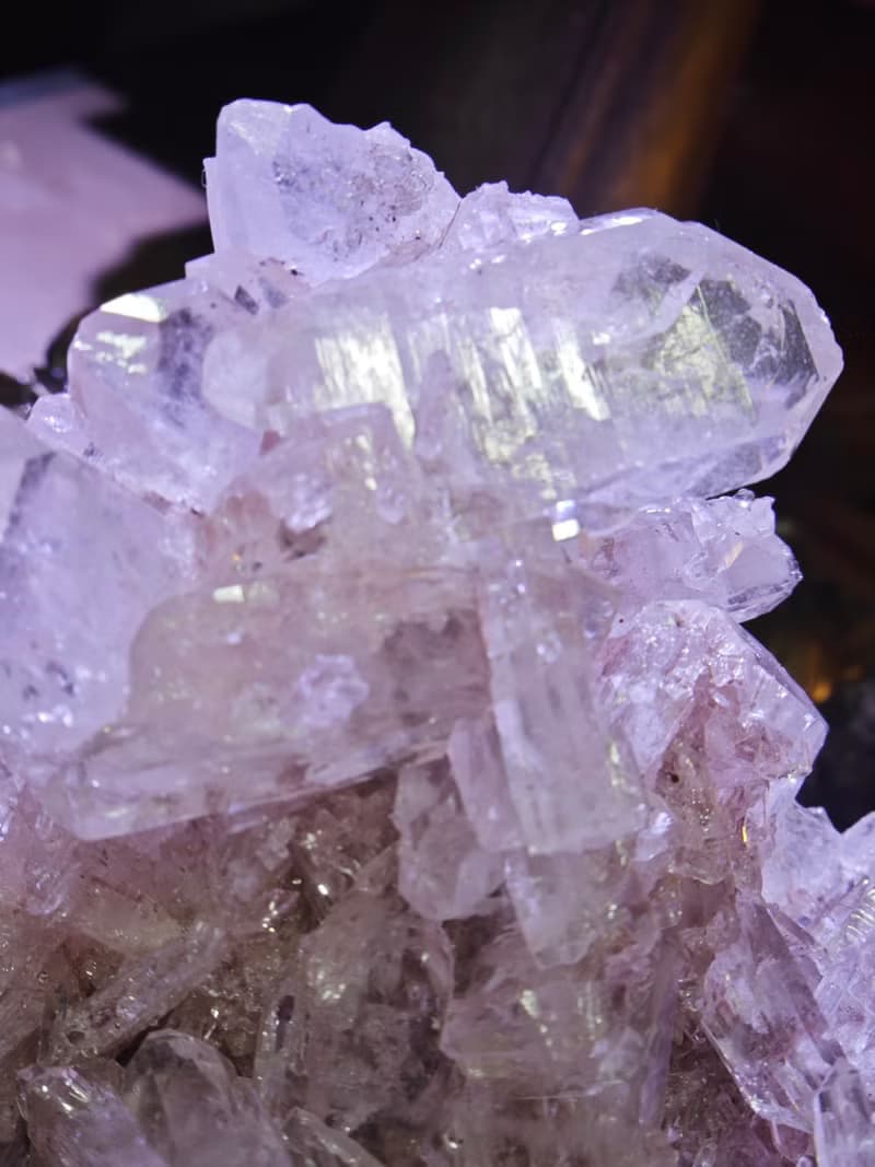 哥倫比亞粉縫合水晶|粉列母|大顆|粉紅色水晶擺設|水晶簇