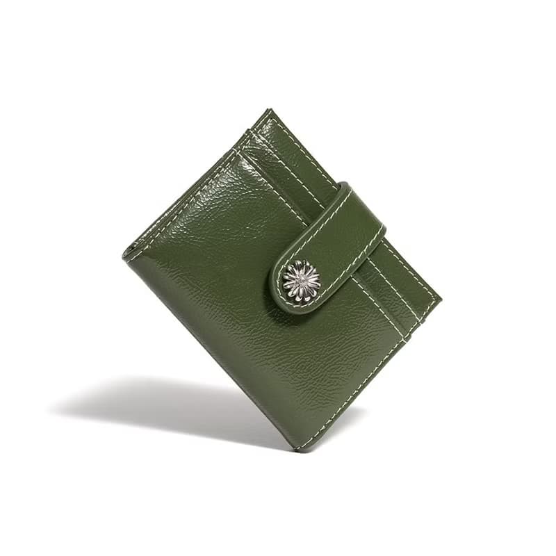 Mini Daisy Photo Slot Card Holder Card Wallet khaki