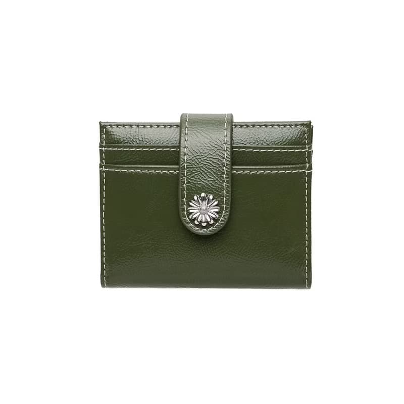 Mini Daisy Photo Slot Card Holder Card Wallet khaki