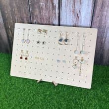 WOOXO 耳環洞洞展示架 洞洞板 木質 簡約時尚 快速收納