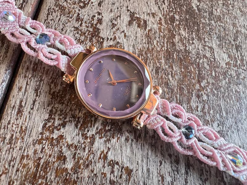 250409 Macrame 編織 手錶
