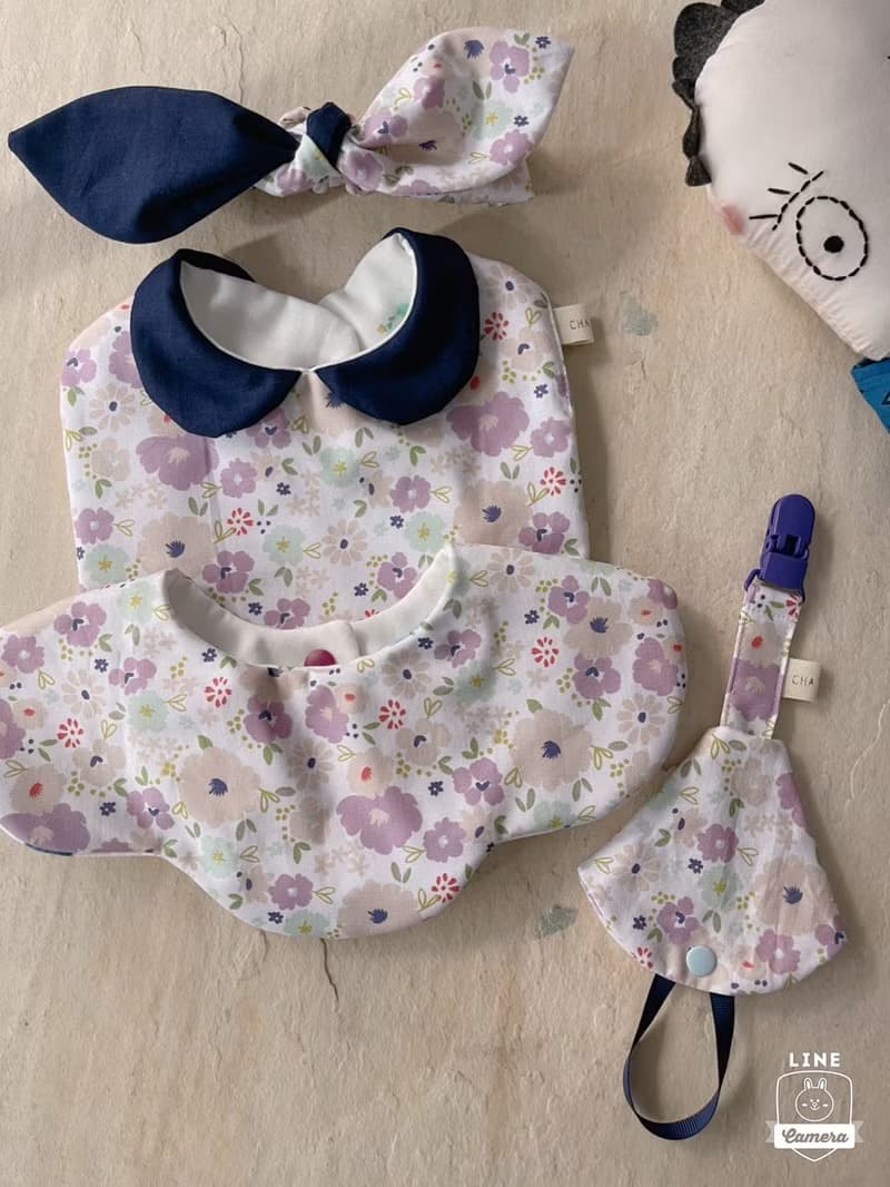紫裸花香彌月禮盒。手工製4件組