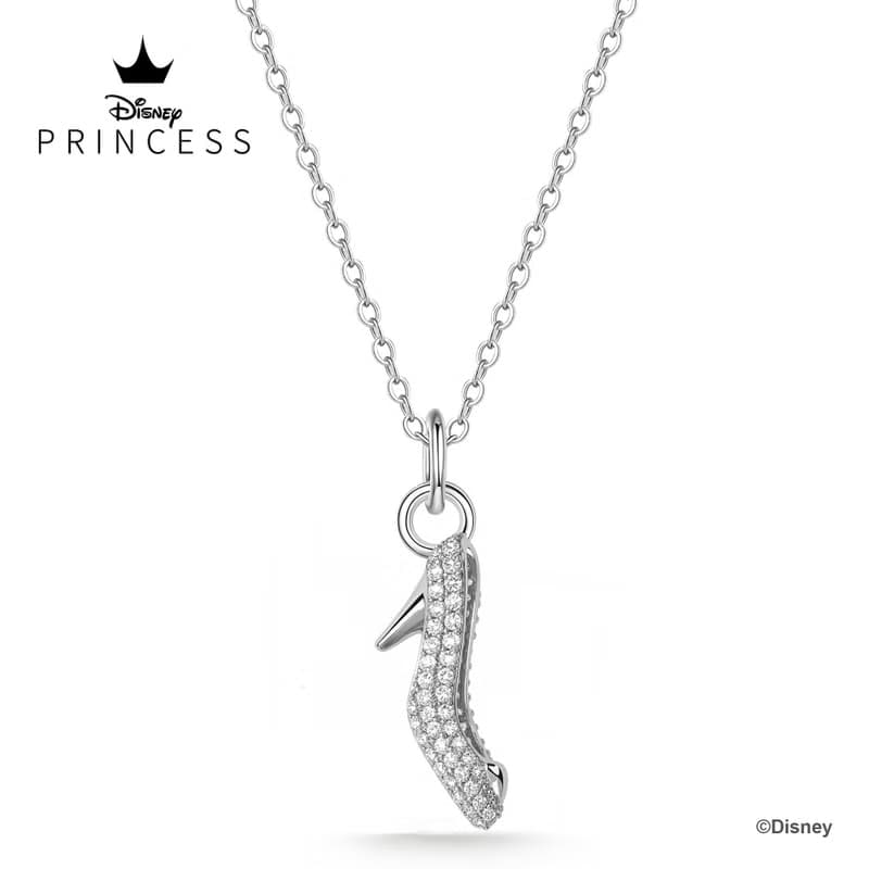 迪士尼公主系列 Cinderella 灰姑娘 閃石純銀吊墜項鍊