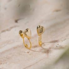 petit heart loop-fit earring GD　ループフィットイヤリング　ミニハート 　ゴールド