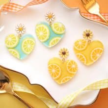 シトラスゼリーのピアス/イヤリング