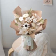 【艸弄Garden Lane Floral】燕麥奶茶/情人節花禮/公證小花束