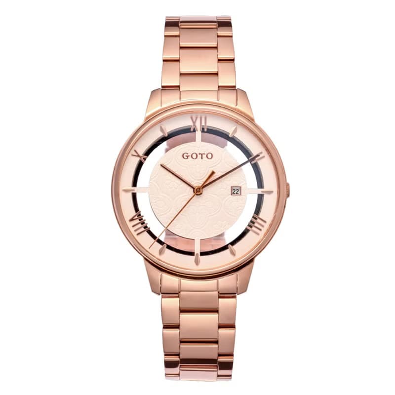 GOTO-懷舊系列-壓花玻璃-海棠花-男-莫蘭迪白