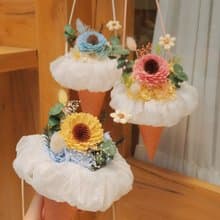 花蔓畢業季-甜筒永生花束