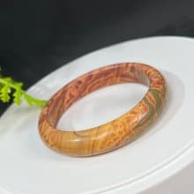 三彩瑪瑙手鐲56MM 北疆克拉瑪依烏爾禾埃及風玉髓手環 提升靈感