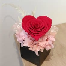 情人節禮物花束永生玫瑰小盆花活力黃 盆栽桌花店面開幕入厝企業