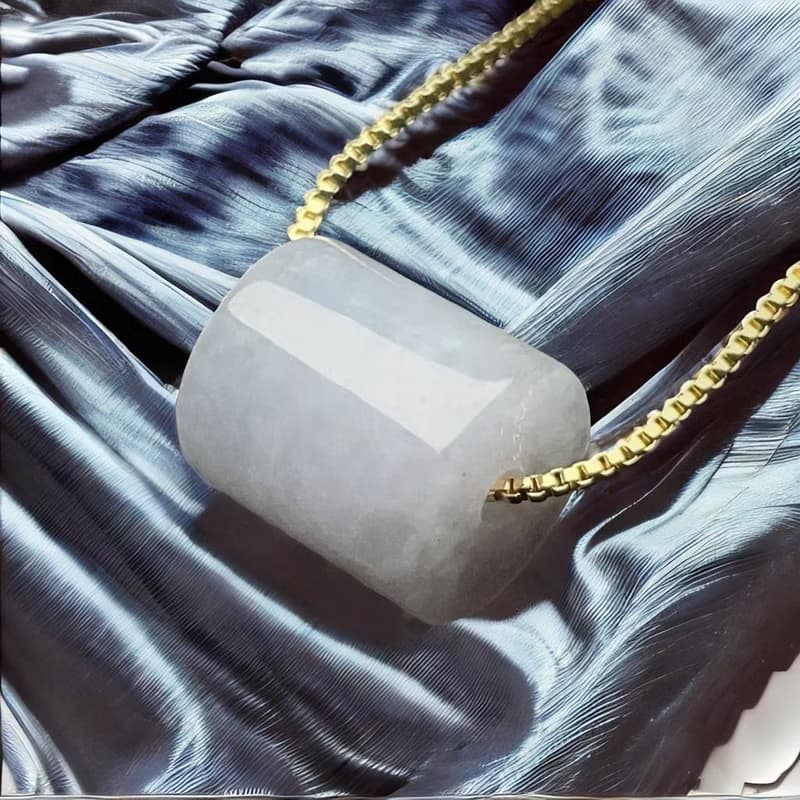 冰糯翡翠路路通項鍊  | 天然緬甸玉翡翠A貨