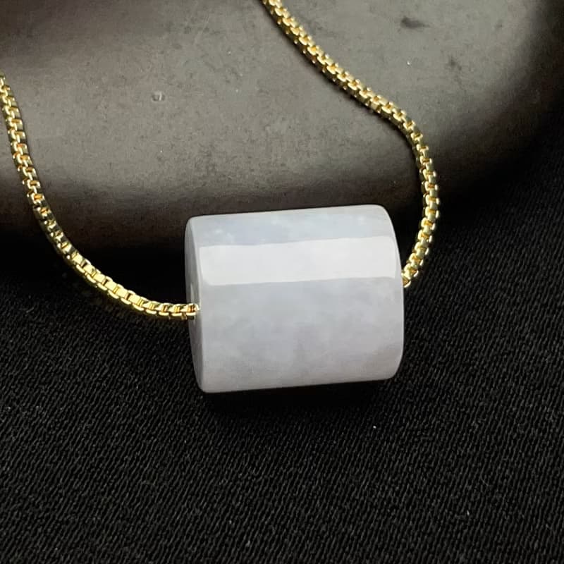 冰糯翡翠路路通項鍊  | 天然緬甸玉翡翠A貨
