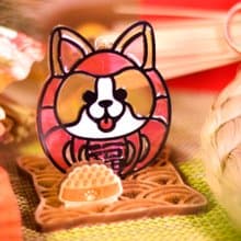 動物達摩 (哥基 柯基) 立座 l 蛇年 福貼 揮春 春聯 招財貓