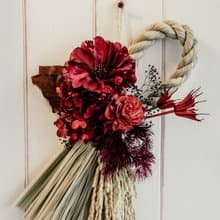 蛇年賀禮附禮品袋/注連繩/新年花禮/注連繩掛飾/新年禮物/過年禮