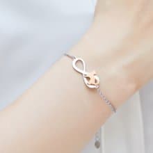 想玩耍的貓手鍊 - 永恆與貓系列-抗敏醫療鋼