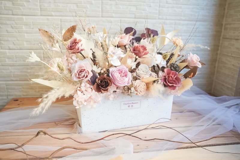 【竒花】大器澎湃永生乾燥盆花 開幕 喬遷 升遷