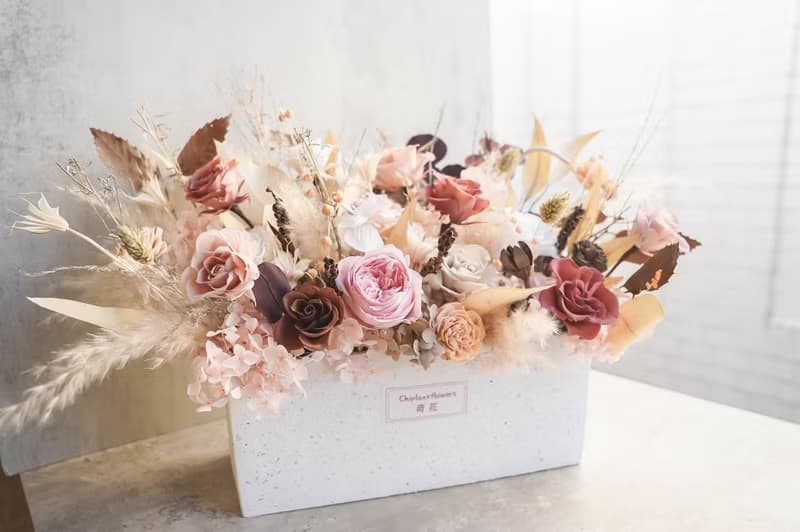 【竒花】大器澎湃永生乾燥盆花 開幕 喬遷 升遷