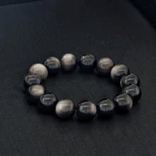 銀曜石 14mm 水晶手鍊 ( HKA8054 )