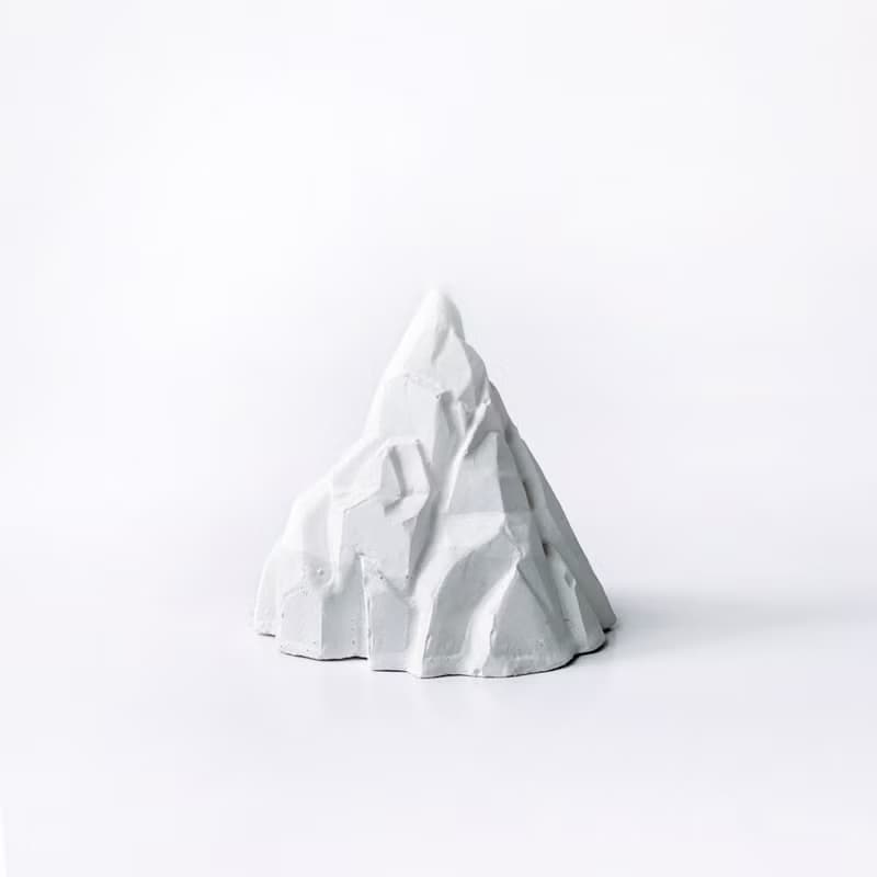(預購) 白灰漸層系列 |  冰山 水泥擴香石 戒指架 室內擺飾